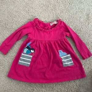 Pink Bird play dress. Sophie and Sam.